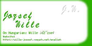 jozsef wille business card